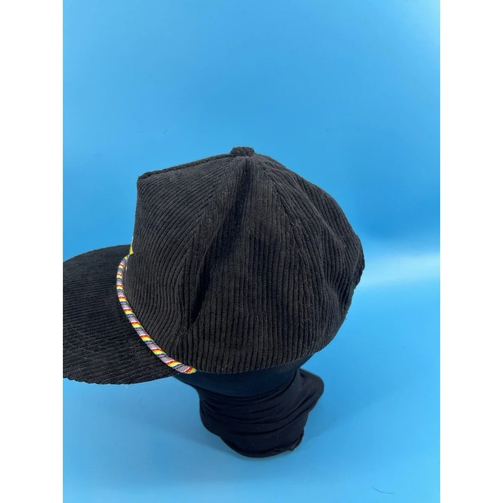 Houston Astros Pride Corduroy Hat Black Rainbow Strap Adjustable Coca-Cola